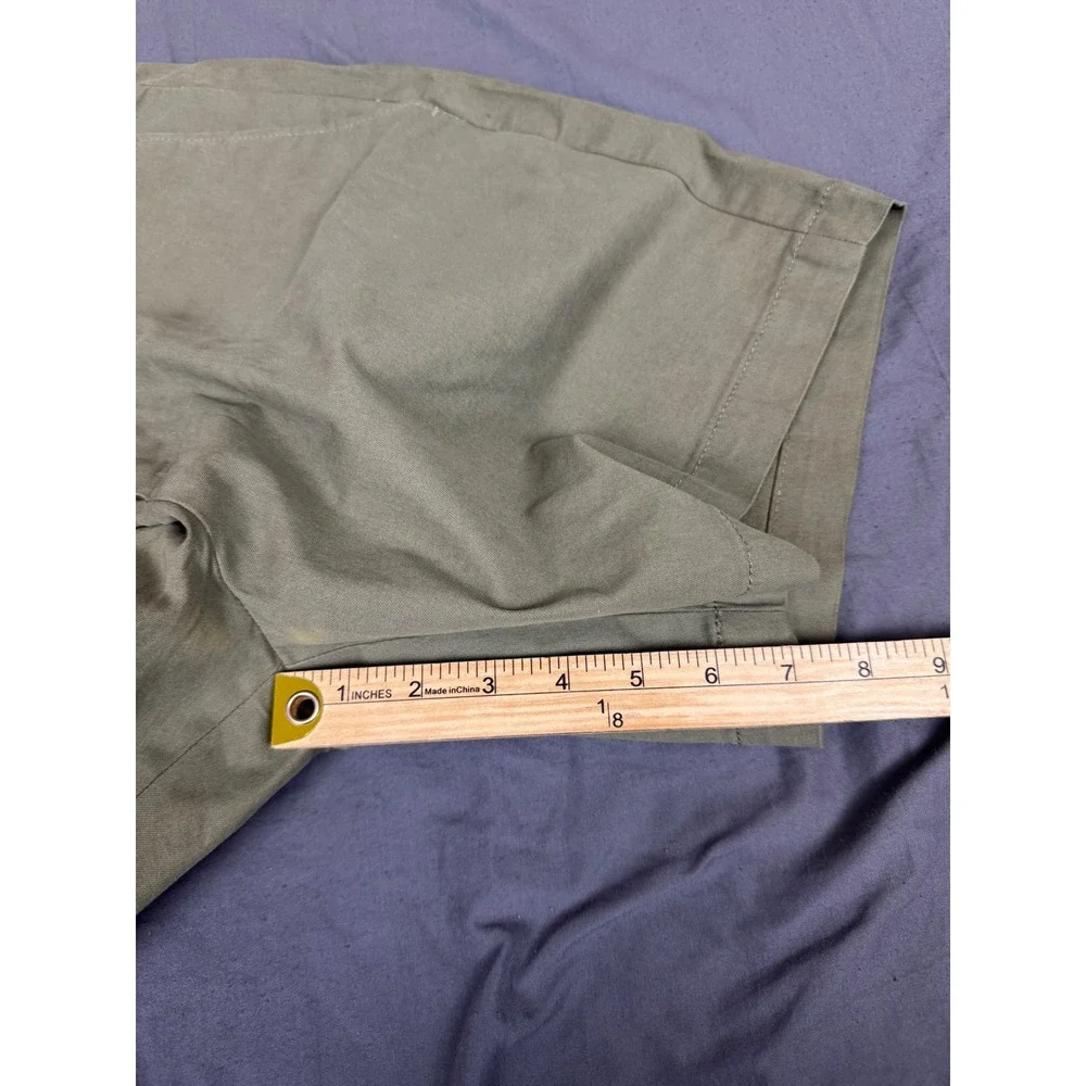 Banana Republic Lived-In 7 Inch Chino Shorts Mens 33(35) Olive Green Stretch NWT